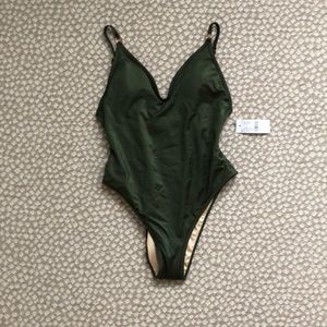 NWT OLIVE GREEN PACSUN ONE PIECE SWIMSUIT